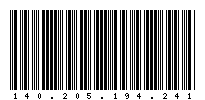 Codabar of 140.205.194.241