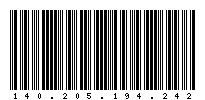 Codabar of 140.205.194.242