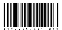 Codabar of 140.205.194.248