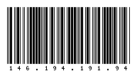 Codabar of 146.194.191.94