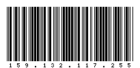 Codabar of 159.132.117.255