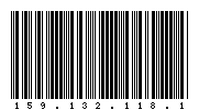 Codabar of 159.132.118.1