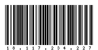 Codabar of 18.117.234.227