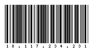 Codabar of 18.117.234.231