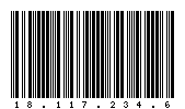 Codabar of 18.117.234.6