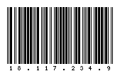 Codabar of 18.117.234.9