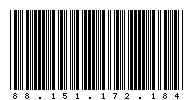 Codabar of 88.151.172.184