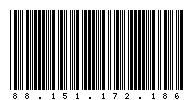 Codabar of 88.151.172.186