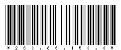 Code 39 of 230.83.150.0