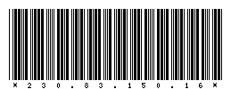 Code 39 of 230.83.150.16