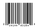 UPC-A of 230.83.150.10