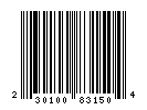 UPC-A of 230.83.150.14