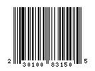 UPC-A of 230.83.150.15