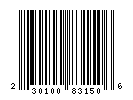 UPC-A of 230.83.150.16