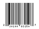 UPC-A of 230.83.150.17