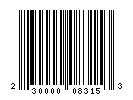 UPC-A of 230.83.150.3