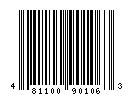 UPC-A of 48.190.106.13