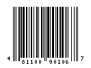 UPC-A of 48.190.106.17