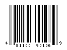 UPC-A of 48.190.106.19